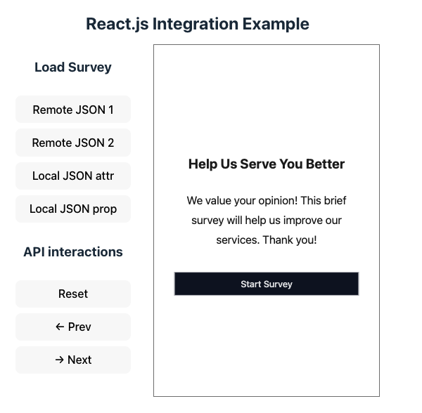 React JS Example