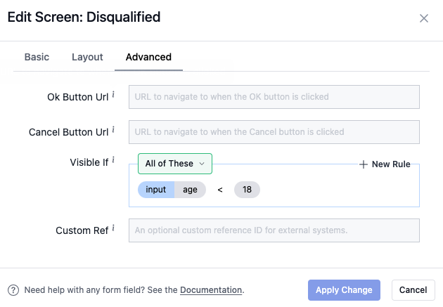 Tutorial - Disqualification Visual Editor