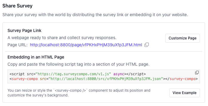 Tutorial - Hosted Survey