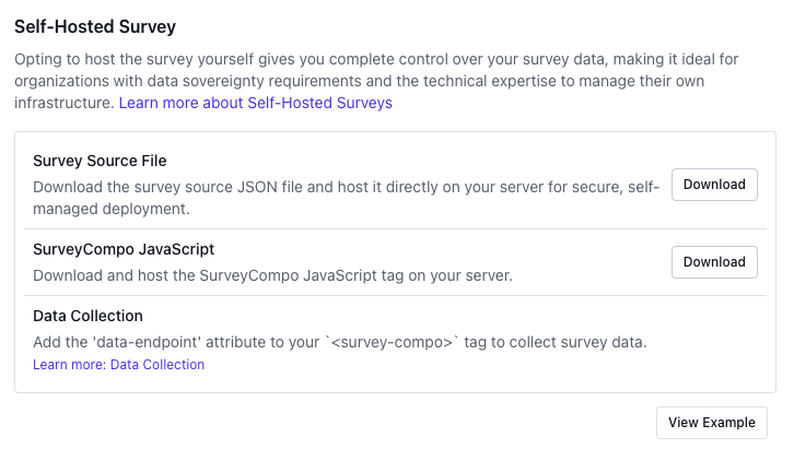 Tutorial - Hosted Survey